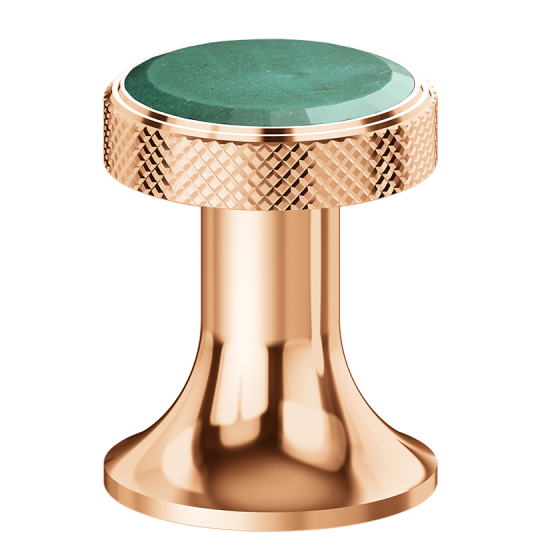 Jörger Design, Valencia, ручка смесителя, зеленый авантюрин, розовое золото, самоцвет, драгоценный камень, натуральный камень, гравировка, декор ванной, premium