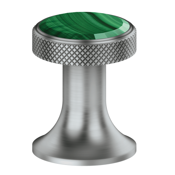 Jörger Design, Valencia, ручка смесителя, малахит, самоцвет, драгоценный камень, натуральный камень, платина матовая, гравировка, декор ванной, элегантный, акцент в ванной