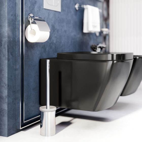Bathroom accessories in chrome