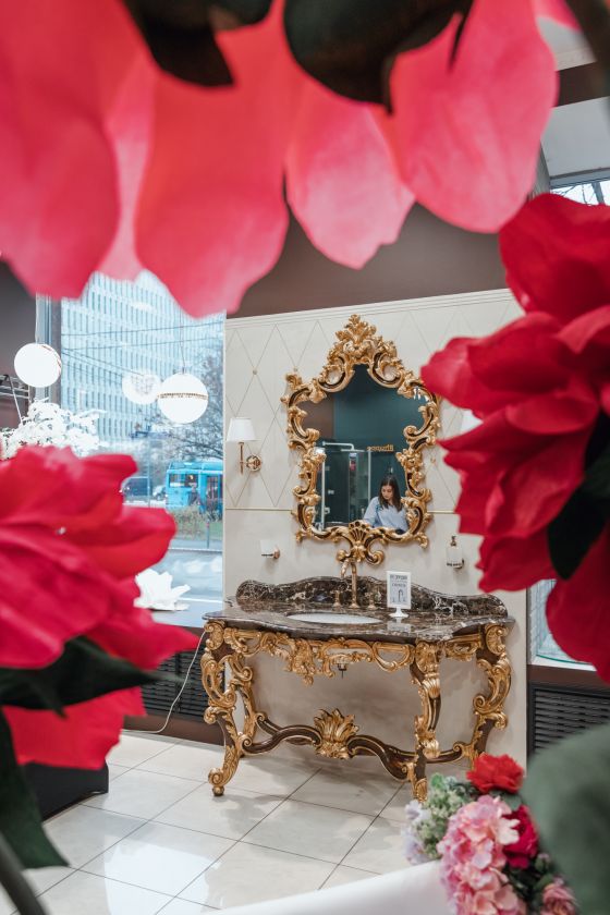 Jörger  Салон Европейская Сантехника   коллекция Cronos в цвете "Античное золото" (24 карата золота)