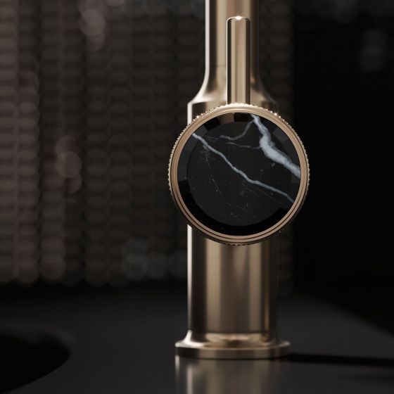 Jörger, Design, bathroom, luxury, taps, faucets, accessories, Valencia, jewelry edition, , marble, black, natural stone, washbasin, single-lever mixer