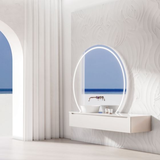 Jörger, Дизайн, Valencia, платина, аметист, люкс, мебель для ванной, дизайнерский интерьер, фиолетовый, белый, настенный смеситель, tulip, Duravit, Starck, joerger