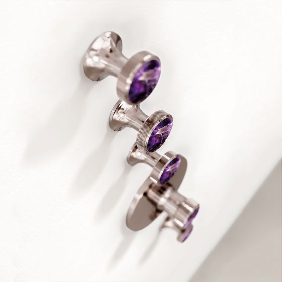 Jörger, дизайн, Valencia, платина, аметист, фиолетовый, luxury, душевой гарнитур, термостат встроенного монтажа, декоративные ручки, ювелирный дизайн, акцент, joerger