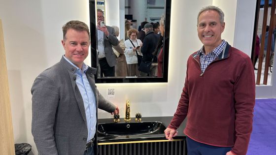 JÖRGER Design, bathroom aesthetics, luxury bathroom faucets, fittings, KBIS 2023, Oliver Jörger, USA, Las Vegas, sales, business partner, sales representative, Mark May, Los Angeles, Las Vegas, Hawaii, KBIS booth, Armadi Art