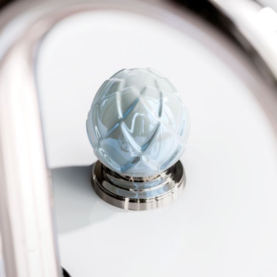 Jörger Design, Belledor, polished nickel, porcelain handles, mother-of-pearl, Joeger