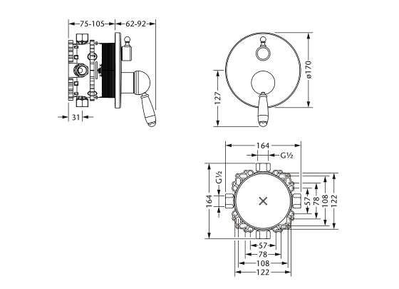 109.20.125.xxx Specification drawing mm