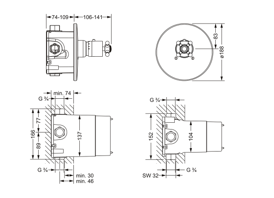 109.40.560.xxx Specification drawing mm