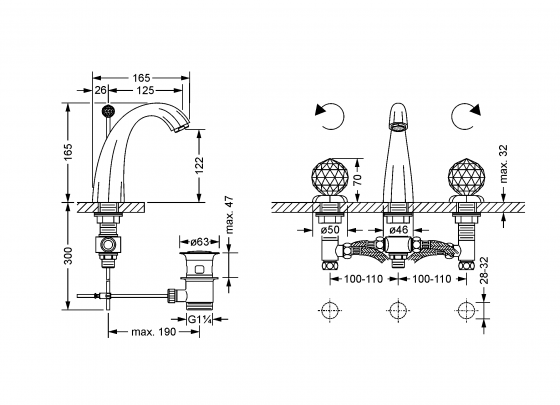 600.30.300.xxx-AA Specification drawing mm