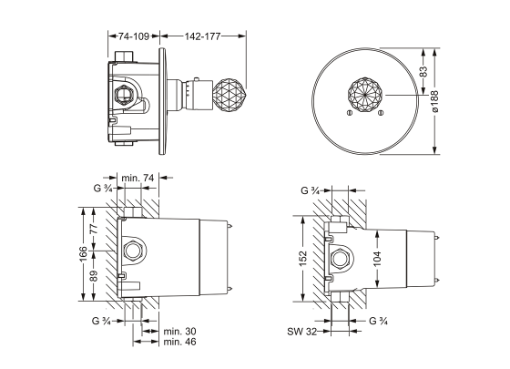 600.40.560.xxx-AA Maßzeichnung mm