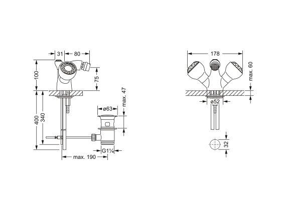 605.10.100.xxx Maßzeichnung mm