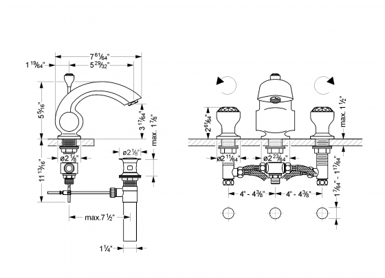 605.30.300.xxx Specification drawing inch