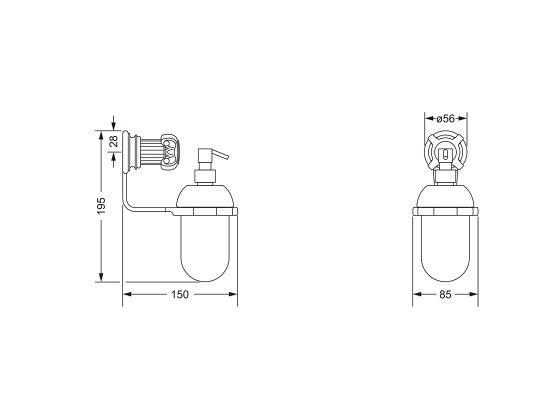 607.00.006.xxx Specification drawing mm