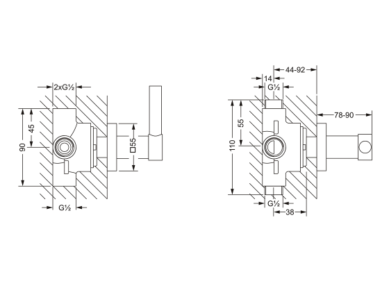634.40.650.xxx Specification drawing mm
