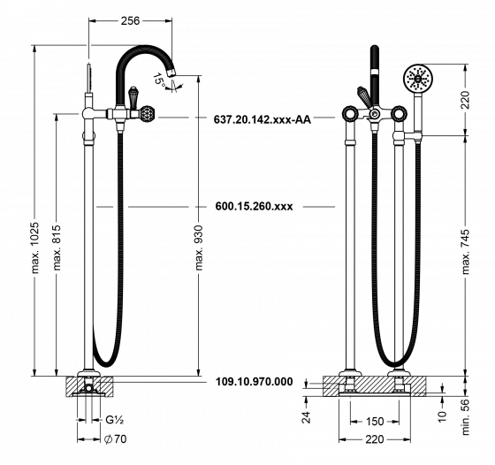 637.20.142.xxx-AA Specification drawing mm