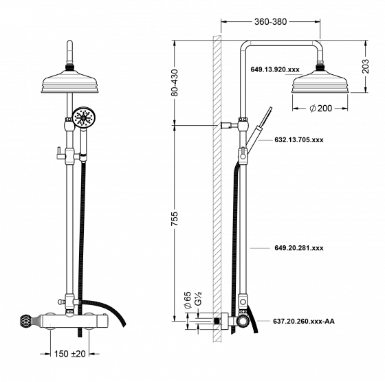 637.20.462.xxx-AA Specification drawing mm
