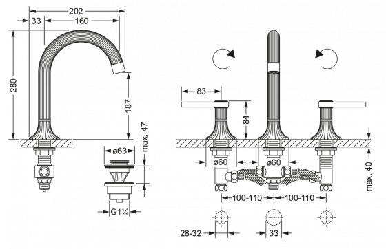 637.30.305.xxx Specification drawing mm