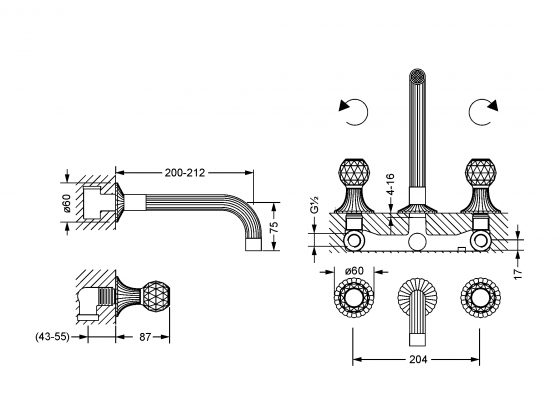 637.30.360.xxx-AA Specification drawing mm