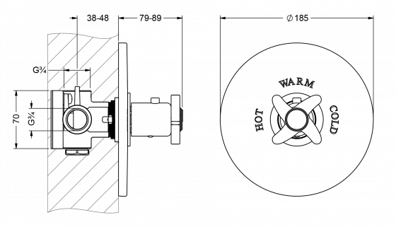 637.40.520.xxx Specification drawing mm