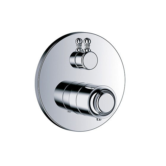 Shower mixer - Concealed wall thermostat with flow control, assembly set ½" - Article No. 109.40.385.xxx