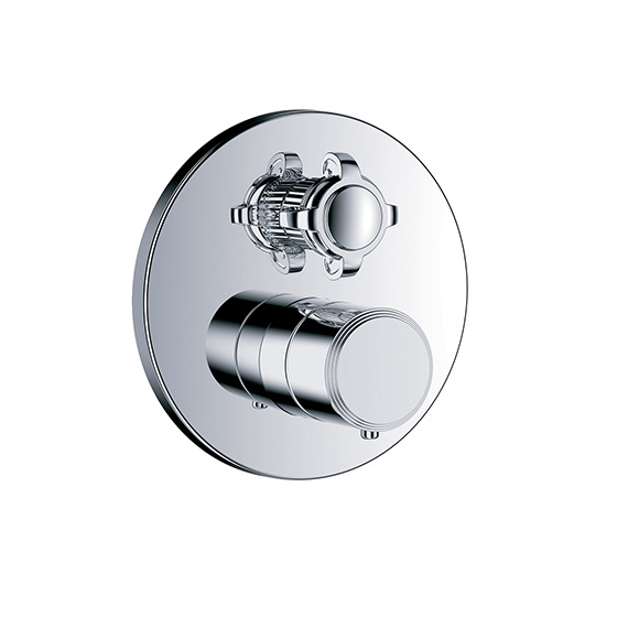 Shower mixer - Concealed wall thermostat with flow control, assembly set ½" - Article No. 607.40.360.xxx