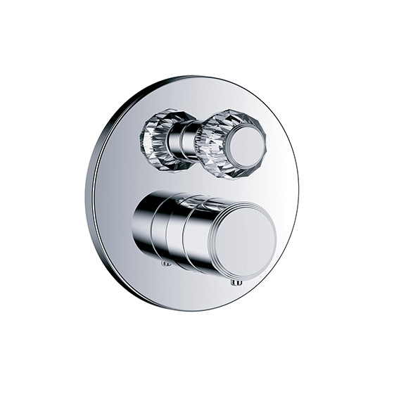 Shower mixer - Concealed wall thermostat with flow control, assembly set ½" - Article No. 637.40.360.xxx-AA